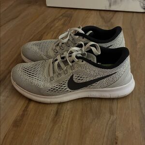 Nike Grey and Black Athletic Sneakers